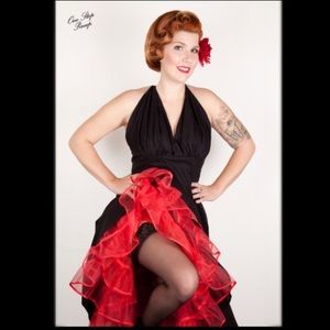 Black Trashy Diva Dottie Dress size 12